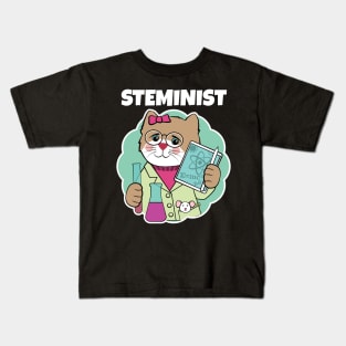 Steminist Science Feminist Kids T-Shirt